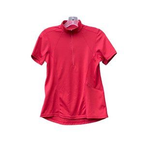 Kerrits Equestrian Red Short Sleeve Ventilated Horseback Riding Jersey Coolek